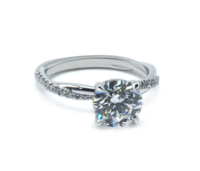Lab-Grown Diamond Ring with Twisted Shank
