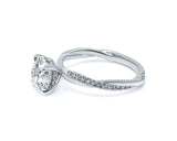 Lab-Grown Diamond Ring with Twisted Shank