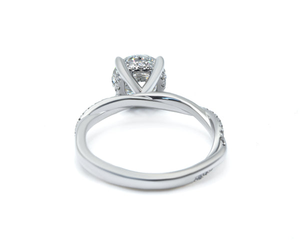 Lab-Grown Diamond Ring with Twisted Shank