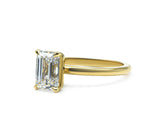 Clean Lines & Brilliance: Lab-Grown Emerald Cut Diamond Solitaire Ring