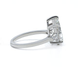 Elysia Pear Cut Diamond Three-Stone Ring 3.00 + ct, E/VS