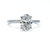 Seraphina Oval Cut  Solitaire Diamond Ring 2.00 +ct, D/VS