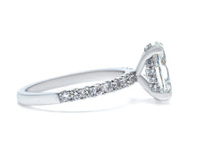 Hidden Halo Oval Brilliant Cut French Cut Pavè