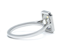 Radiant Cut Diamond Bezel Set Engagement Ring
