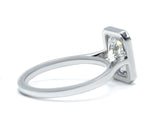 Radiant Cut Diamond Bezel Set Engagement Ring