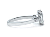 Classic Emerald Cut Three-Stone Diamond Ring