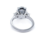 Exquisite Oval Cut Diamond Three Stone Engagement Ring