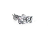 Hidden Halo Stud Earrings D-E VS1 ideal 1.00 + carat