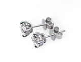 Hidden Halo Stud Earrings D-E VS1 ideal 1.00 + carat