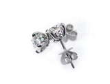 Hidden Halo Stud Earrings D-E VS1 ideal 1.00 + carat