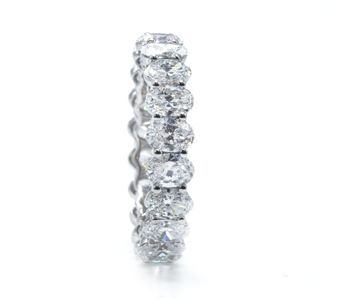 Oval Cut Eternity Band Perfectly Matched 4.50 CTW