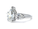 Pear-Cut Lab-Grown Diamond Three-Stone Ring