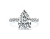 Pear-Cut Lab-Grown Diamond Pavé Ring