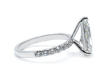 Pear-Cut Lab-Grown Diamond Pavé Ring