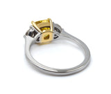 White and Yellow Gold Lab Grown Diamond Ring 1.50+ ct