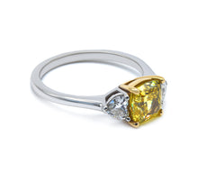 White and Yellow Gold Lab Grown Diamond Ring