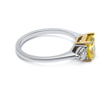 White and Yellow Gold Lab Grown Diamond Ring