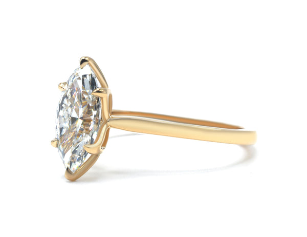 Marquise Lab-Grown Diamond Solitaire Ring