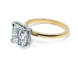 Solitaire Inspired Hidden Halo Cushion Brilliant Cut