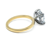 Solitaire Inspired Hidden Halo Cushion Brilliant Cut