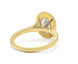Halo Oval Brilliant Cut Pave Diamond Engagement Ring