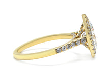 Halo Oval Brilliant Cut Pave Diamond Engagement Ring