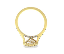 Halo Oval Brilliant Cut Pave Diamond Engagement Ring