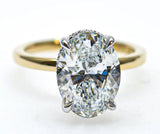 Hidden Halo Oval Brilliant Cut