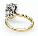 Hidden Halo Oval Brilliant Cut