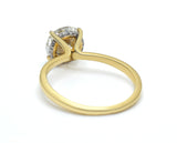 Round Lab-Grown Diamond Engagement Ring with Hidden Halo