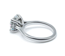 Cathedral Hidden Halo Round Cut Diamond Ring