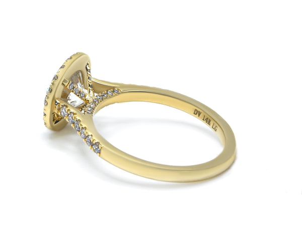 2.59 ct tw Lab-Grown Diamond Halo Engagement Ring