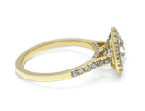 2.59 ct tw Lab-Grown Diamond Halo Engagement Ring