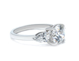 2.84 ct tw Lab-Grown Diamond Three-Stone Engagement Ring