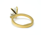 Eagle Claw Emerald Cut Diamond Solitaire Ring 2.00+ ct, D-E/VS