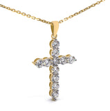 Cross Pendant Lab Grown Diamond (1.00 cttw)