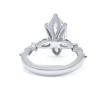 Lab-Grown Diamond Marquise Engagement Ring with Accents
