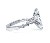 Lab-Grown Diamond Marquise Engagement Ring with Accents