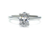 1ct Oval Lab-Grown Diamond Solitaire Ring