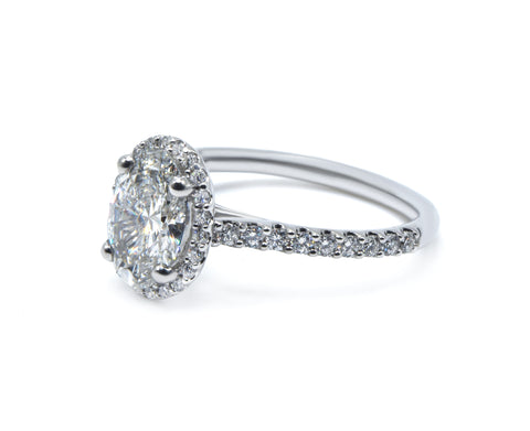 Best Ever Halo Oval Ring