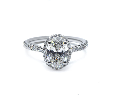 Best Ever Halo Oval Ring