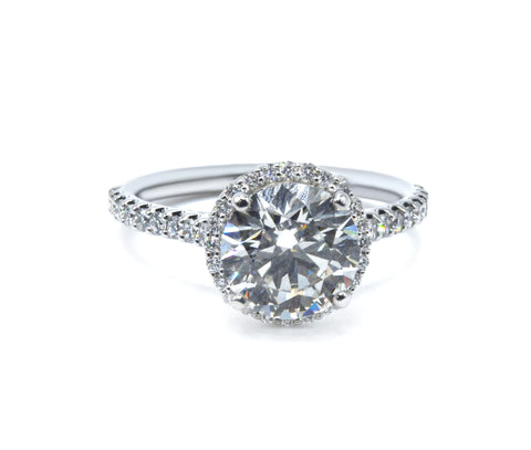 Timeless Round Brilliant Cut Diamond Halo