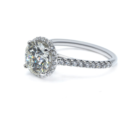 Timeless Round Brilliant Cut Diamond Halo