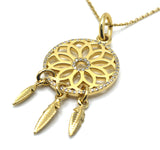 Lab-Grown Diamond Dreamcatcher Pendant