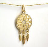 Lab-Grown Diamond Dreamcatcher Pendant