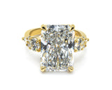 Radiant cut Three Stone Diamond Engagement Ring