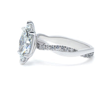 Marquise Cut Lab-Grown Diamond Twist Engagement Ring