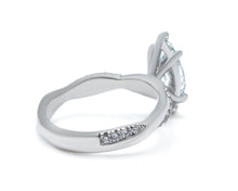 Marquise Cut Lab-Grown Diamond Twist Engagement Ring