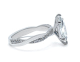Marquise Cut Lab-Grown Diamond Twist Engagement Ring