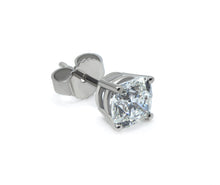 Natural Ideal Square Cushion cut Canadian Diamond Stud Earring 0.94 ct